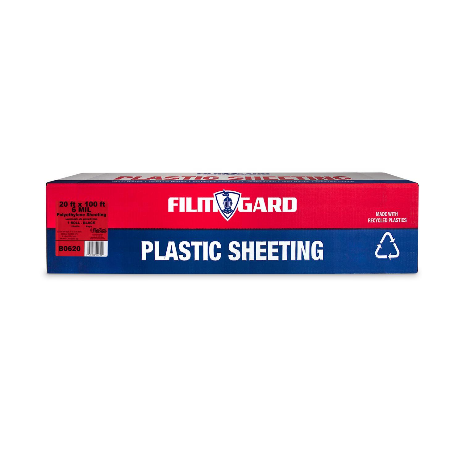 Film-Gard Plastic Sheeting 6 mil X 20 ft. W X 100 ft. L Polyethylene Black 1 pk Sansujyuku sansujyuku.com