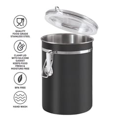 OGGI 47 oz Black Clamp Canister 1 pk