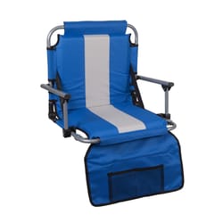 Stansport 1-Position Blue Stadium Chair