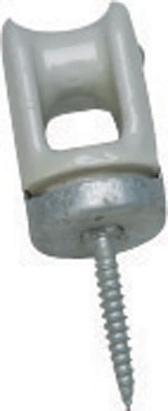Sigma Engineered Solutions 2-1/4 in. D Porcelain/Steel Wire Holder For NM/SE 1 pk - 02-56033 - Conduit and Housings  sku 02-56033