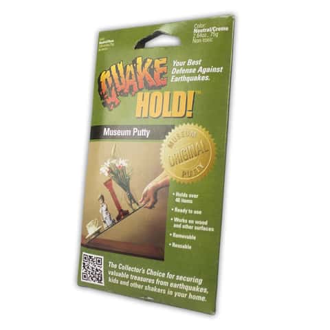 Quake Hold Medium Plastic Removable Fasteners 0 in. L 1 pk