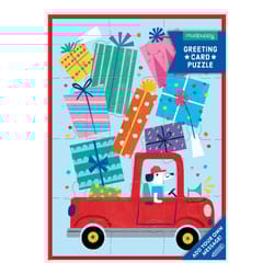 Mudpuppy Greeting Card Puzzle Multicolored 12 pc