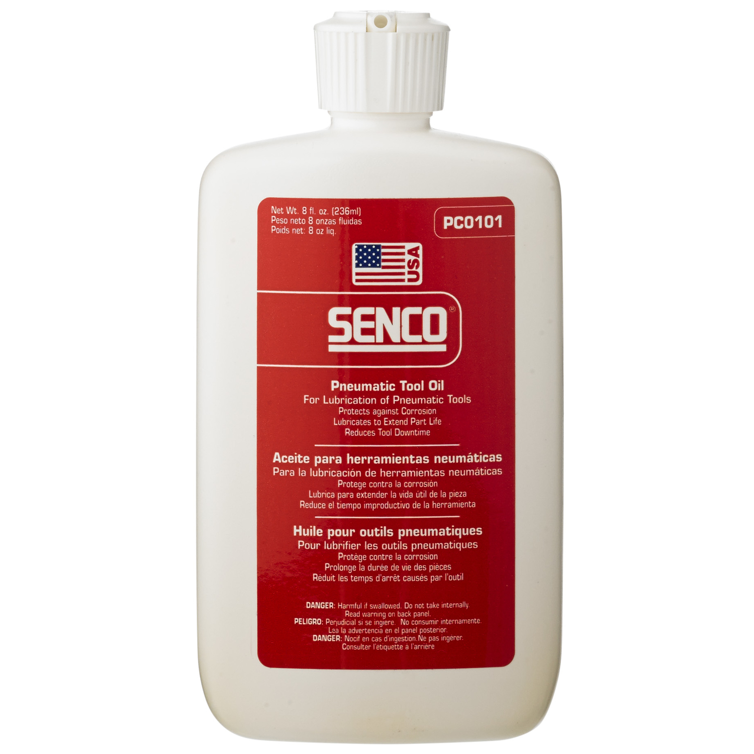 Senco Pneumatic Tool Lubricant 8 oz Bottle 1 pc