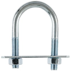 Hampton 5/16 in. X 1-3/8 in. W X 2-1/2 in. L Coarse Zinc-Plated Steel U-Bolt