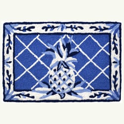 Jellybean 20 in. W X 30 in. L Multi-color French Country Pineapple Polyester Accent Rug