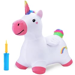 iPlay iLearn Bouncy Pals Hopping Unicorn Toy Multicolored