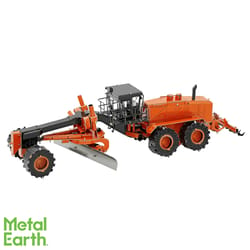 Metal Earth Motor Grader 3D metal Model Kit Orange/Black