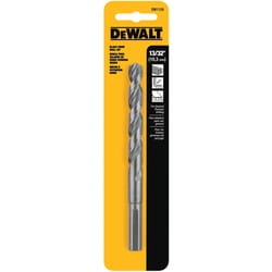 DeWalt Black & Gold 13/32 in. X 5-1/4 in. L High Speed Steel Slip Point Drill Bit 3-Flat Shank 1 pk