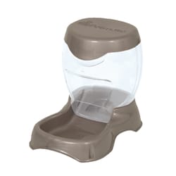 Petmate Pearl Tan Cafe PVC 3 lb Pet Gravity Feeder For All Pets