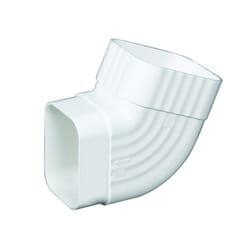 Amerimax 4.5 in. H X 2.5 in. W X 4.5 in. L White Vinyl K Gutter Elbow