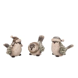 Transpac Assorted Snowbound Bird Figurine 11 in.
