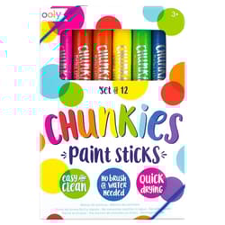 OOLY Chunkies Paint Sticks Assorted 12 pc