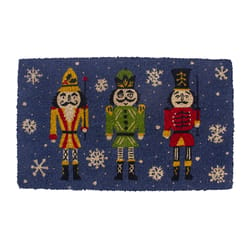 Entryways 17 in. W X 28 in. L Multicolored Nutcrackers Coir Door Mat