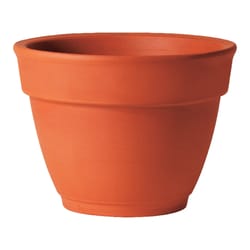 Deroma Bowl Planter, Moka Terra Cotta clay, 12.6-In.