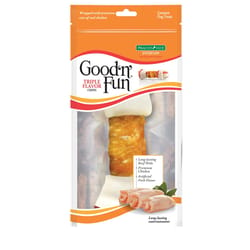 Good 'n' Fun All Size Dogs Adult Rawhide Bone Beef/Chicken/Pork 8 in. L 1 pk