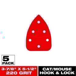 Diablo 5-1/2 in. L X 3-7/8 in. W 220 Grit Aluminum Oxide Mouse Sandpaper 5 pk