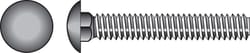 HILLMAN 0.375 in. X 1 in. L Stainless Steel Carriage Bolt 25 pk