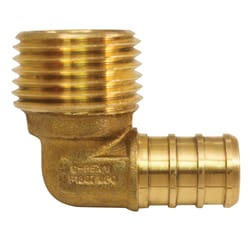 Apollo 3/4 in. PEX Barb in to X 3/4 in. D MPT Brass 90 Degree Elbow