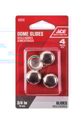 Ace Silver 3/4 in. Nail-On Nickel Chair Glide 1 pk