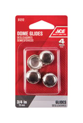 Ace Silver 3/4 in. Nail-On Nickel Chair Glide 1 pk