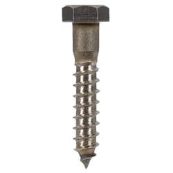 Hillman 3/8 in. X 2 in. L Hex Stainless Steel Lag Screw 25 pk