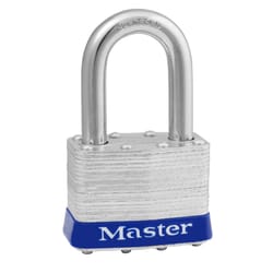 Master Lock 1-1/2 in. H X 1-1/8 in. W X 2 in. L Steel Pin Tumbler Padlock