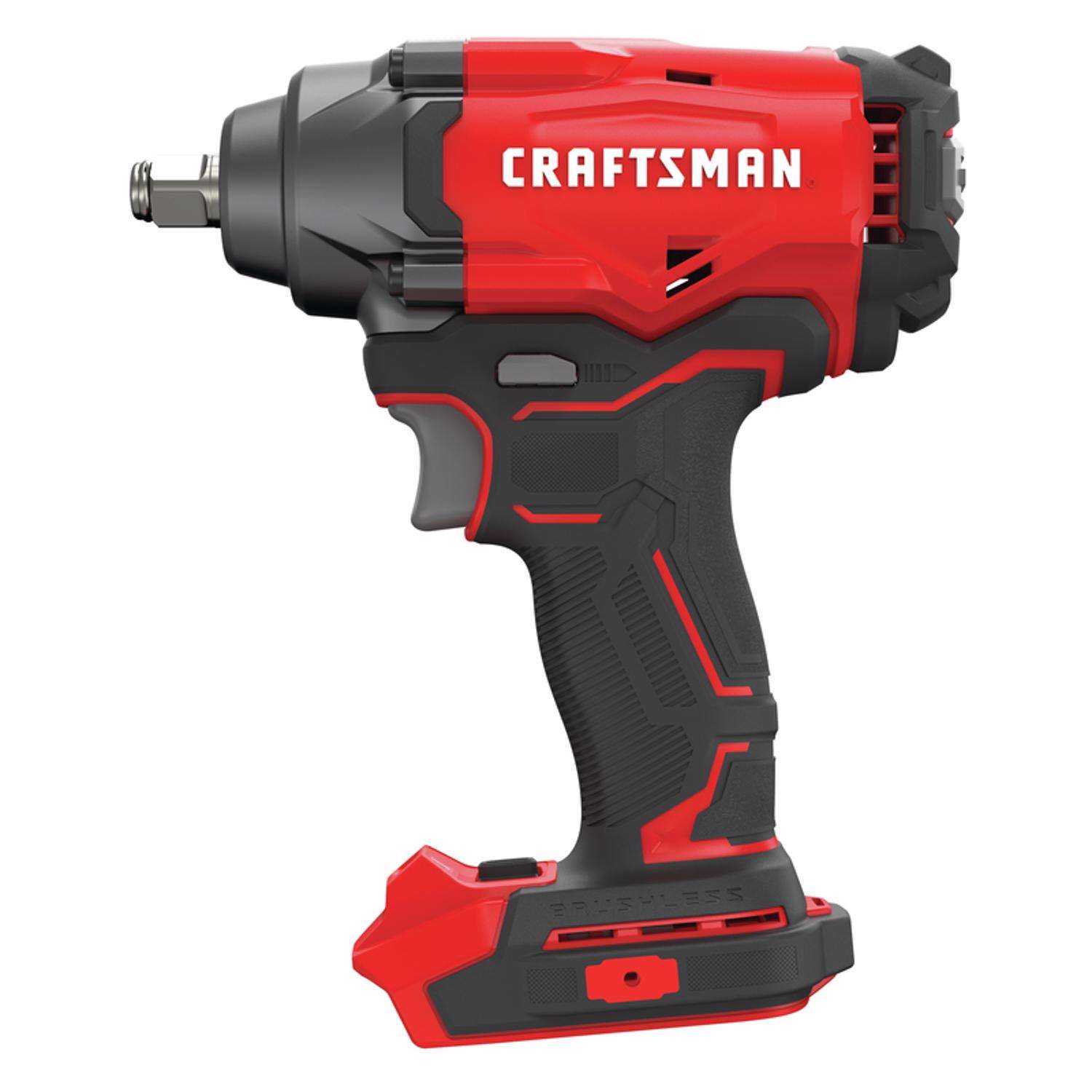 Craftsman V20 1 2 in. Cordless Brushless Impact Wrench Tool Only