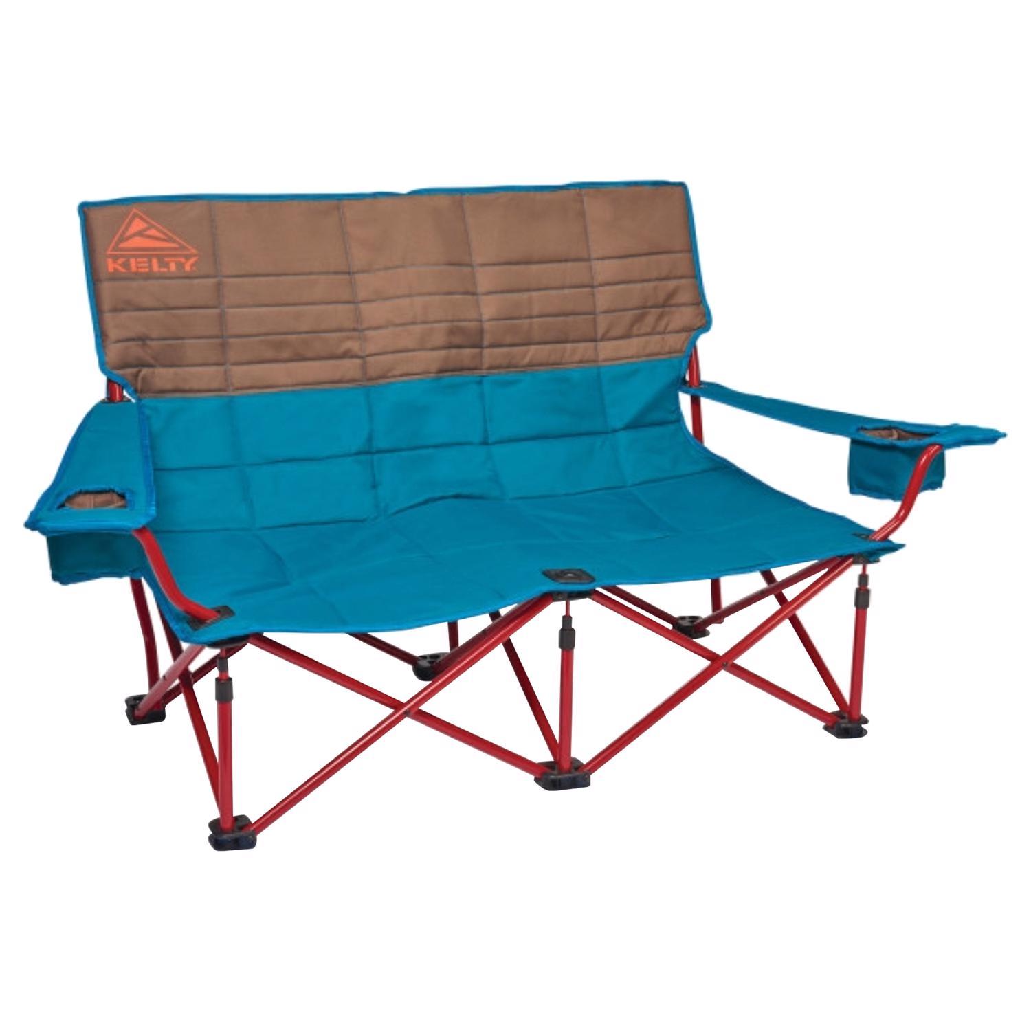 Kelty Blue/Tan Camping Chair 31.5 in. H X 23.5 in. W X 44 in