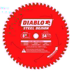 Diablo Steel Demon 8 in. D X 5/8 in. TiCo Hi-Density Carbide Metal Saw Blade 54 teeth 1 pk