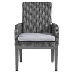 Signature Design by Ashley Elite Park Dark Gray Aluminum Frame Casual Armchair Light Gray