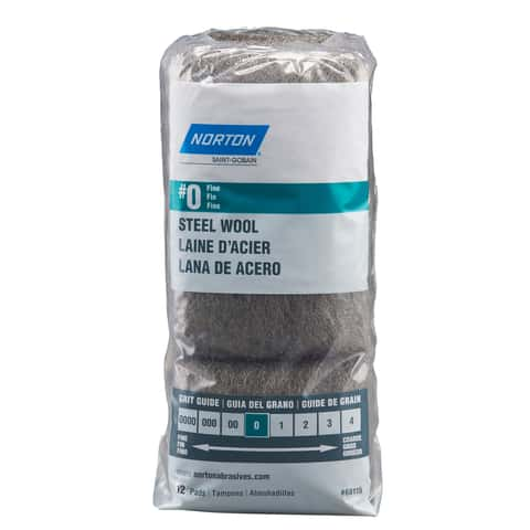 Norton 0 Grade Fine Steel Wool Pad 12 pk - Ace Hardware