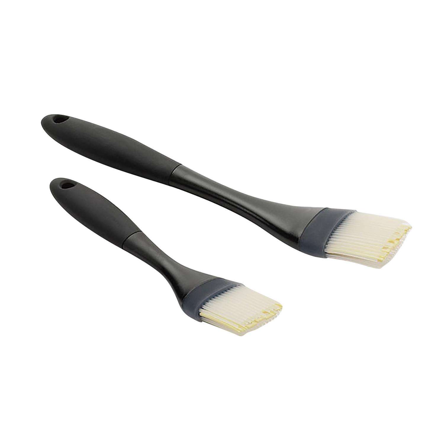 Silicon Basting Brush 2 Pack - Wooden handle High Temperature Resistance  Silicone Grill Brush Soft Bristles Kitchen Silicon Brush Suitable For Sauce