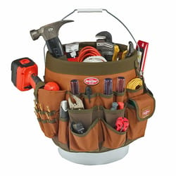 Bucket Boss Bucketeer 11 in. W X 11 in. H Polyester Bucket Organizer 56 pocket Brown 1 pc