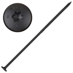 Screw Products NOVA #18 in. X 10 in. L Star Black Steel Lag Screw 1 pk