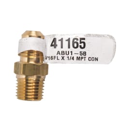 JMF Company 5/16 in. Flare X 1/4 in. D Male Brass Adapter