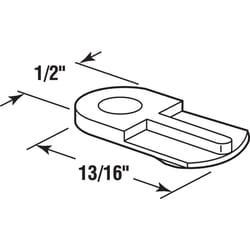 Prime-Line Bright White Plastic Screen Clip 12 pk