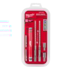 Milwaukee Tapcon Carbide Tipped SDS-plus Screw Installation Kit SDS-Plus Shank 7 pc