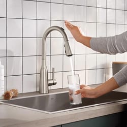 Moen Zyla One Handle Stainless Steel Motion Sensing Pull-Down Kitchen Faucet Smart