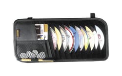 Custom Accessories Black CD Visor Organizer For Universal fit for all vehicles 1 pk