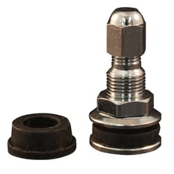 Milton Brass/Chrome 80 psi Tire Valve 1 pk