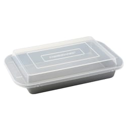 Farberware 9 in. W X 13 in. L Cake Pan Gray 2 pc