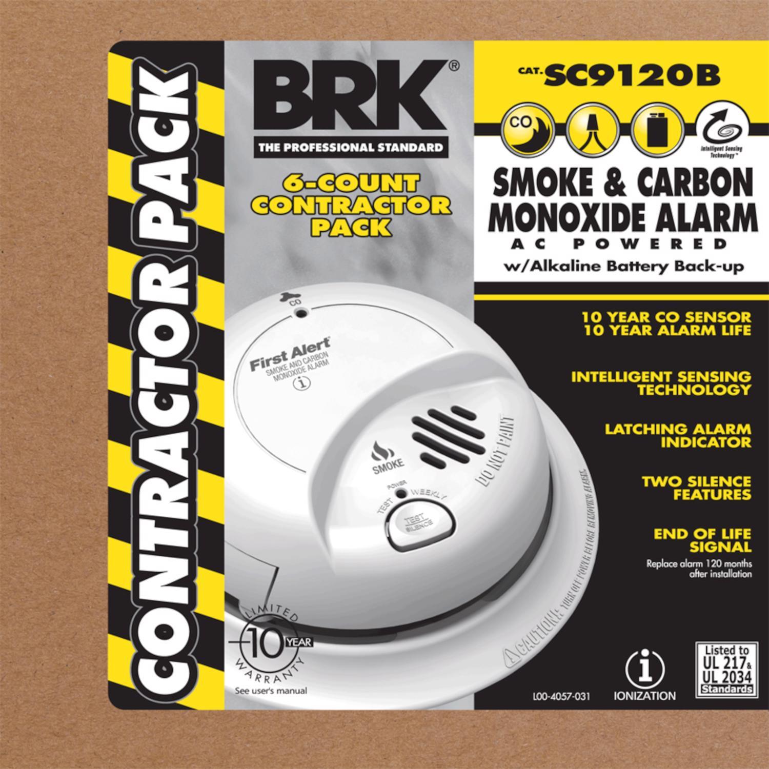 First Alert BRK Hardwired Heat Detection Smoke Detector