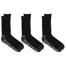 Merrell Everyday Unisex Crew/Work L/XL Socks Black