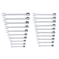 Craftsman 12 Point SAE Ratcheting Box Wrench Set 20 pc