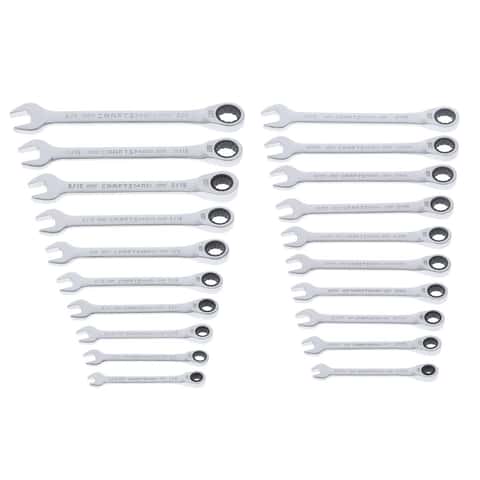 Craftsman 12 Point SAE Ratcheting Box Wrench Set 20 pc - Ace Hardware