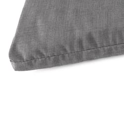 Jordan Manufacturing Gray Polyester Bench Cushion