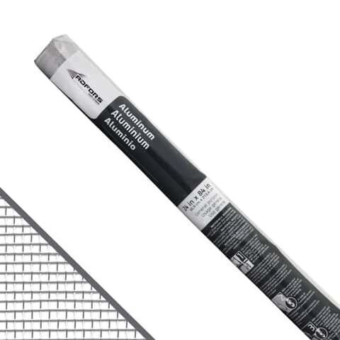 Adfors 24 in. W X 7 ft. L Gray Aluminum Insect Screen Cloth Adfors 24 in. W X 7 ft. L Gray Aluminum Insect Screen Cloth