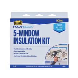 M-D Building Products Clear 5-Window Indoor Insulation Kit 62 in. W X 210 in. L