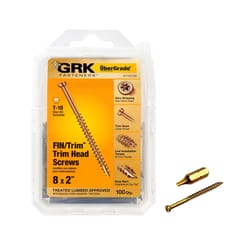 GRK Fasteners UberGrade No. 8 X 2 in. L Star W-Cut Screws 100 pk