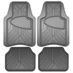 Custom Accessories Gray Rubber Auto Floor Mats 4 pk